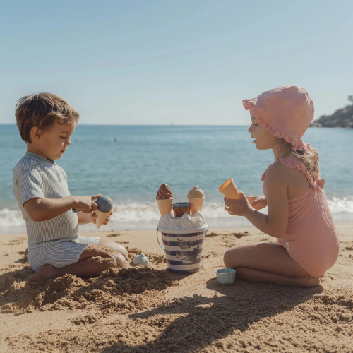 Cappello per il sole reversibile - Dreamy Pink Rose