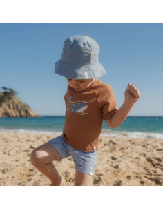 Shirt UV Manica Corta - Ocean Brown 2