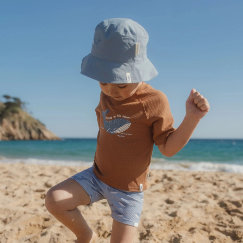 Shirt UV Manica Corta - Ocean Brown