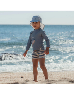 Costume pataloncino - Ocean Blue Stripes 2