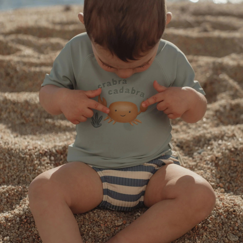 Pannolino da nuoto contenitivo - Ocean Blue Stripes