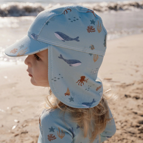 Cappello da mare con falda protettiva - Ocean Friends