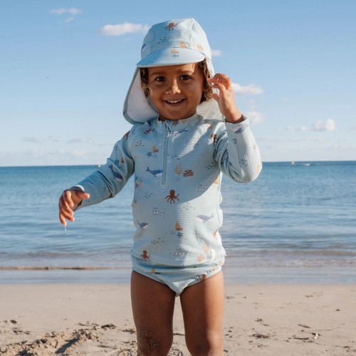Cappello da mare con falda protettiva - Ocean Friends