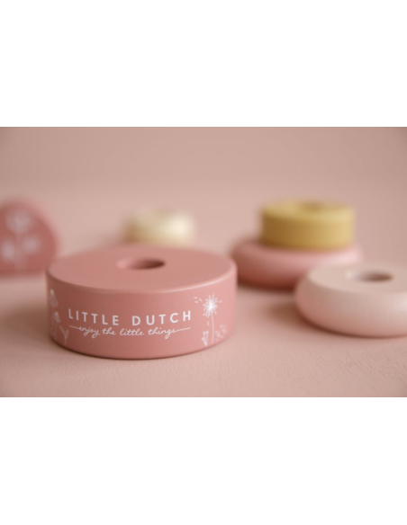 Anelli impilabili rosa flower