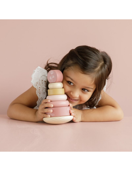 Anelli impilabili rosa flower