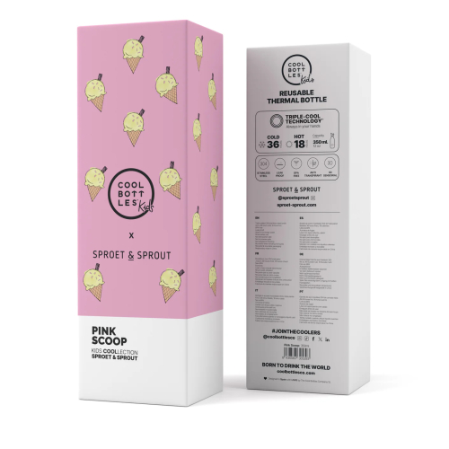 Borraccia Termica in acciaio inossidabile 350 ml - SPRT& Pink Scoop