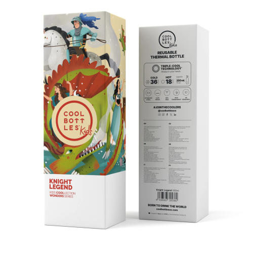 Borraccia Termica in acciaio inossidabile 350 ml - Knight Legend
