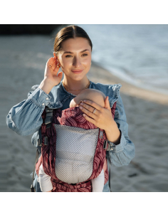 Marsupio Ergonomico regolabile - ONE 0-24 mesi - Coral 2