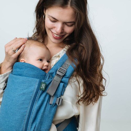 Marsupio Ergonomico regolabile - ONE 0-24 mesi - Denim