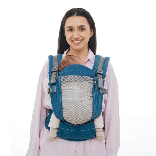 Marsupio Ergonomico regolabile - ONE 0-24 mesi - Denim
