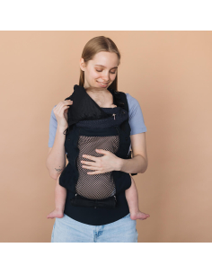 Marsupio Ergonomico regolabile - AIR X 4-36 mesi - Nero