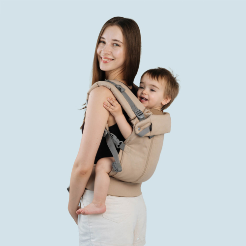 Marsupio Ergonomico regolabile - AIR X 4-36 mesi - Cashew