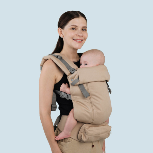 Marsupio Ergonomico regolabile - AIR X 4-36 mesi - Cashew