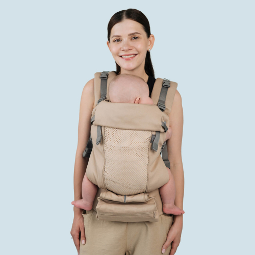 Marsupio Ergonomico regolabile - AIR X 4-36 mesi - Cashew