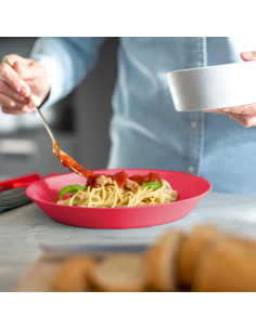 Piatto fondo 24cm - Rosa Corallo 2