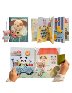 Busy book 18 mesi, libro interattivo con 12 attività educative