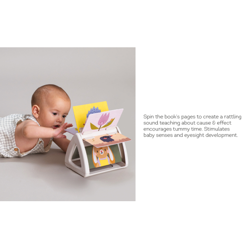Libro rotante ad alto contrasto - Tummy Time