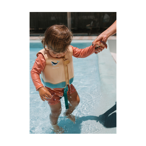 Giacca Galleggiante Apprendimento Teal Whale 2-3 anni