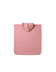 Poncho Spiaggia Pink Whale 2