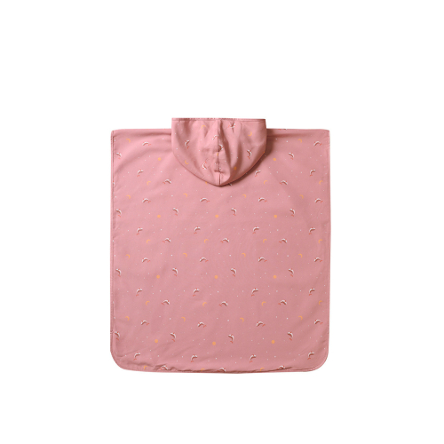 Poncho Spiaggia Pink Whale