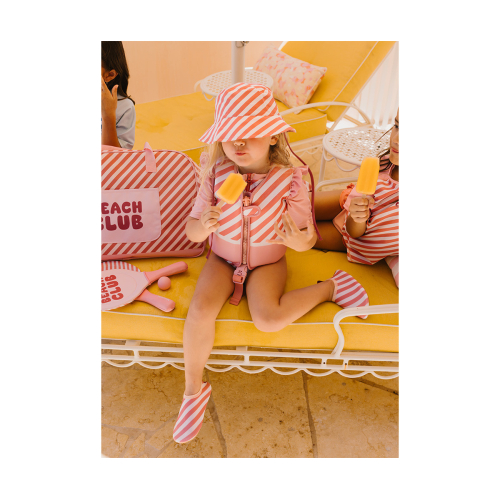 Cappello Reversibile Stripes Bloom & Blush