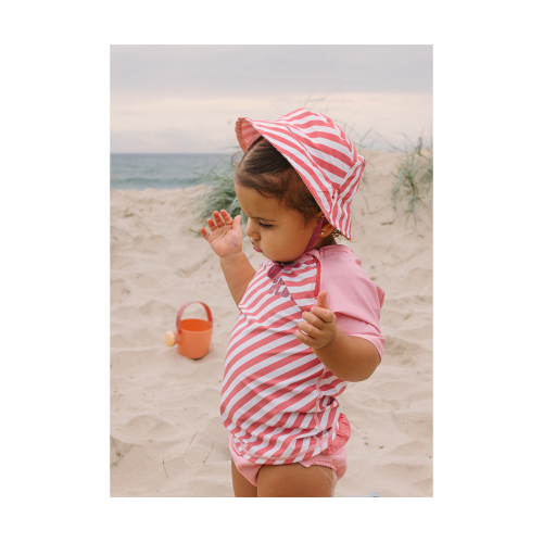 Cappello Reversibile Stripes Bloom & Blush