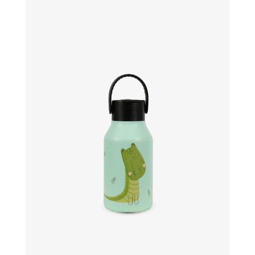 Borraccia termica in acciaio inox 350 ml con cannuccia coperta - Alligator