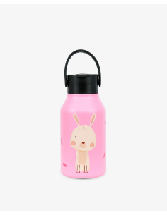 Borraccia termica in acciaio inox 350 ml con cannuccia coperta - Rabbit
