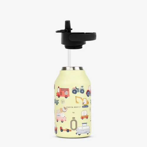 Borraccia termica in acciaio inox 350 ml con cannuccia coperta - Road