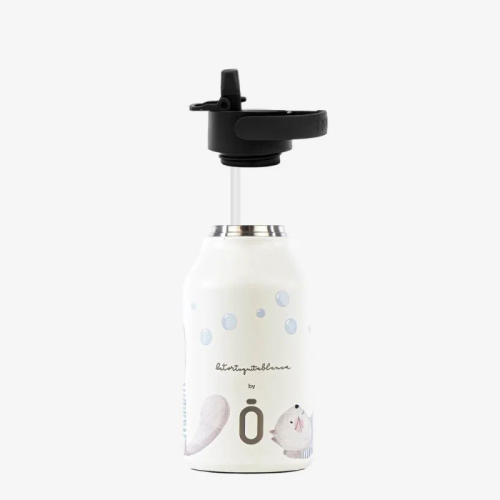 Borraccia termica in acciaio inox 350 ml con cannuccia coperta - Cat Bubbles