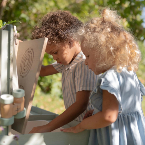 Cucina in legno rosa – gioco educativo per piccoli chef