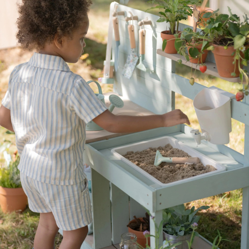 Cucina in legno rosa – gioco educativo per piccoli chef