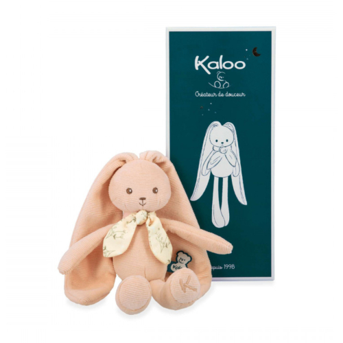 Peluche CONIGLIETTO Pesca 25CM con elegante scatola