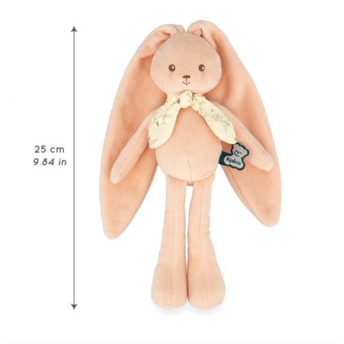 Peluche CONIGLIETTO Pesca 25CM con elegante scatola