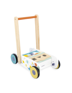 Carrello da passeggio in cubi di legno 2