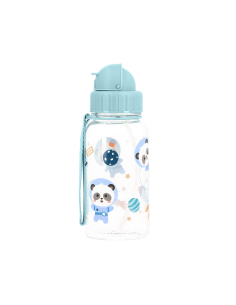 Borraccia Plastica Pandas in Space 500ml - Personalizzabile