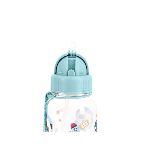 Borraccia Plastica Pandas in Space 500ml - Personalizzabile