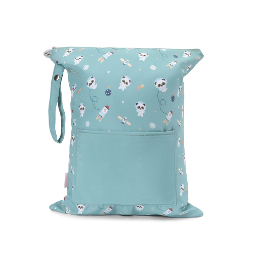 Borsa Impermeabile Grande - Pandas in Space - Personalizzabile