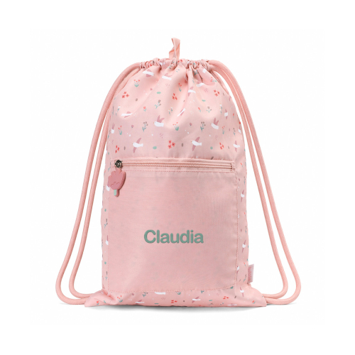 Sacco zainetto impermeabile - Blossom Birds - Personalizzabile