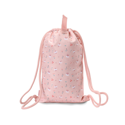 Sacco zainetto impermeabile - Blossom Birds - Personalizzabile
