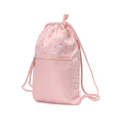 Sacco zainetto impermeabile - Blossom Birds - Personalizzabile