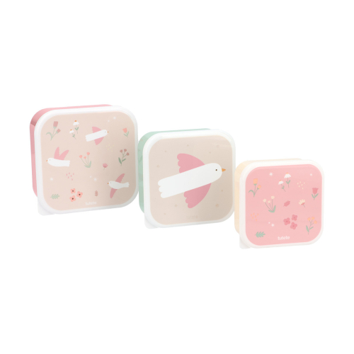 Set di 3 Scatoline Snack - Blossom Birds