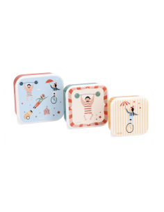 Set di 3 Scatoline Snack - Circus Show