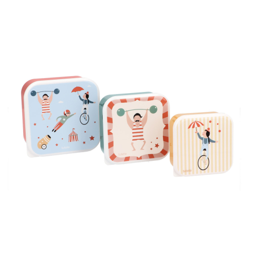 Set di 3 Scatoline Snack - Circus Show