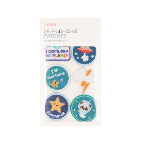 Set Toppe Ricamate Autoadesive Space