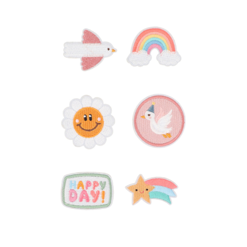 Set Toppe Ricamate Autoadesive - Happy Day