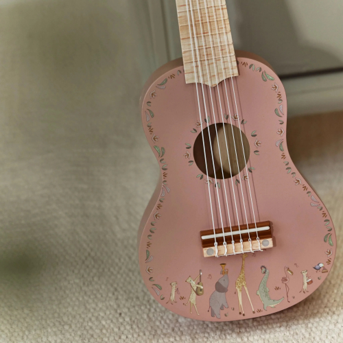 Chitarra in legno rosa – Safari Friends