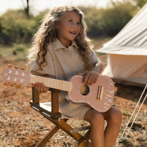 Chitarra in legno rosa – Safari Friends