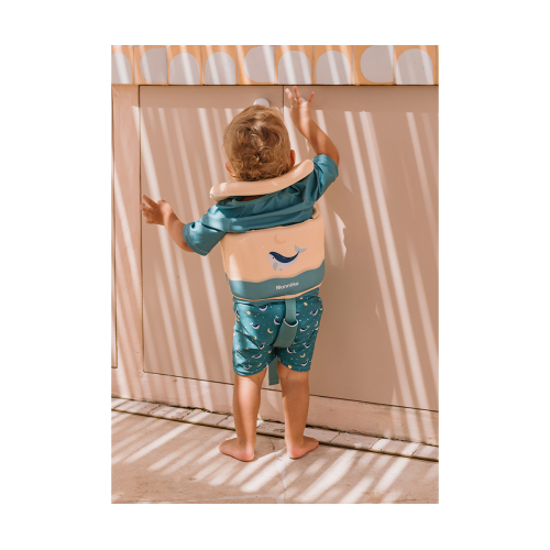Costume Shorts - Teal Whale