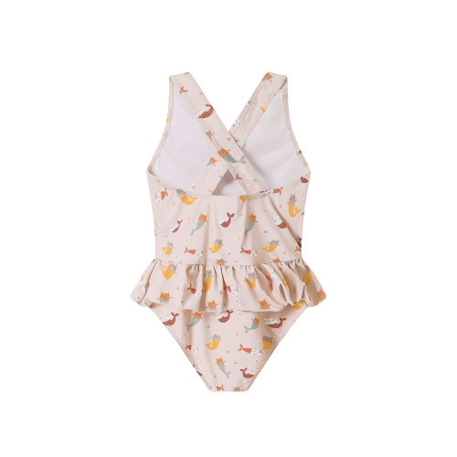 Costume Intero Incrociato con Volanti - Mermaid Cats